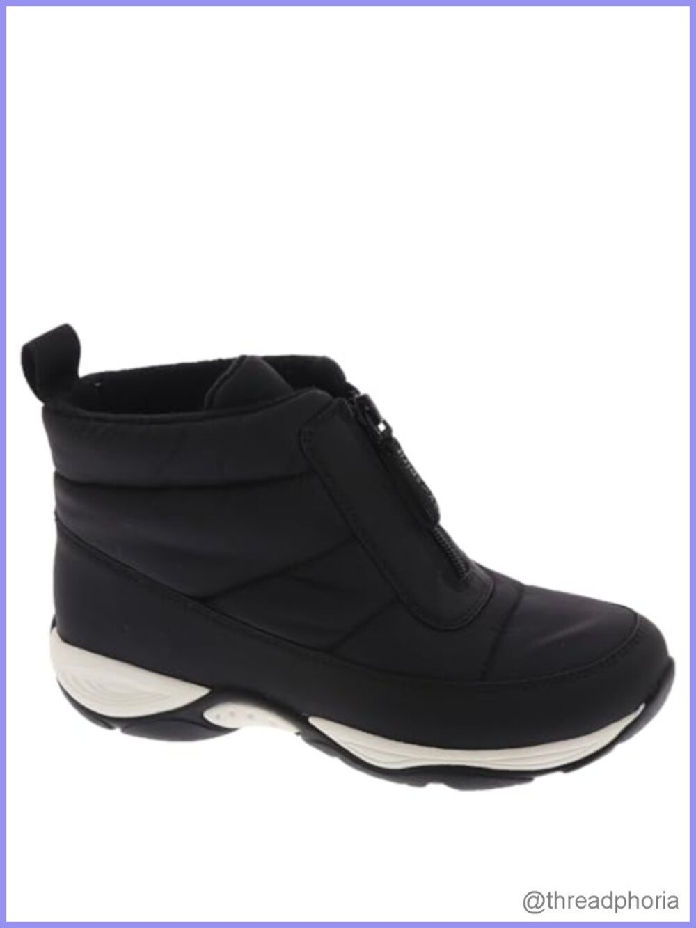 Easy Spirit Edele8 Ankle Snow Boot Round Toe Cotton